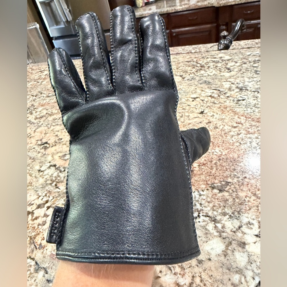 Gucci Nappa Leather Rabbit Fur Lined Gloves - Picture 9 of 9